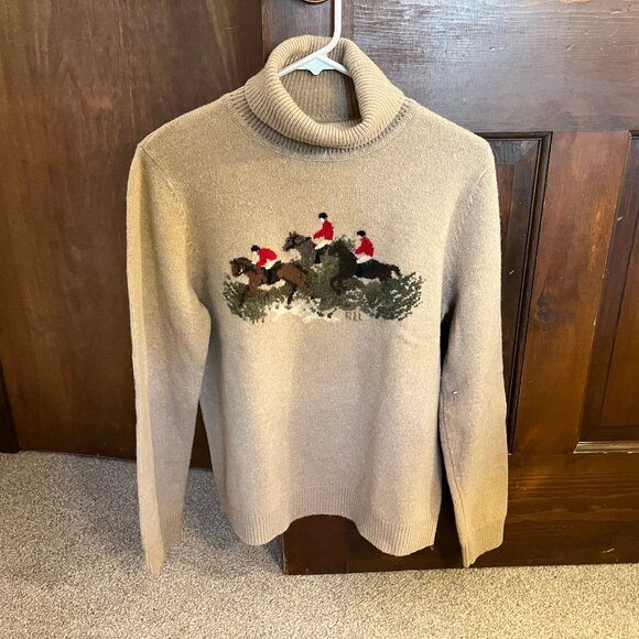 Vintage Ralph Lauren 100% Lambswool Turtleneck Sweater Size M, NWT - Picture 1 of 15